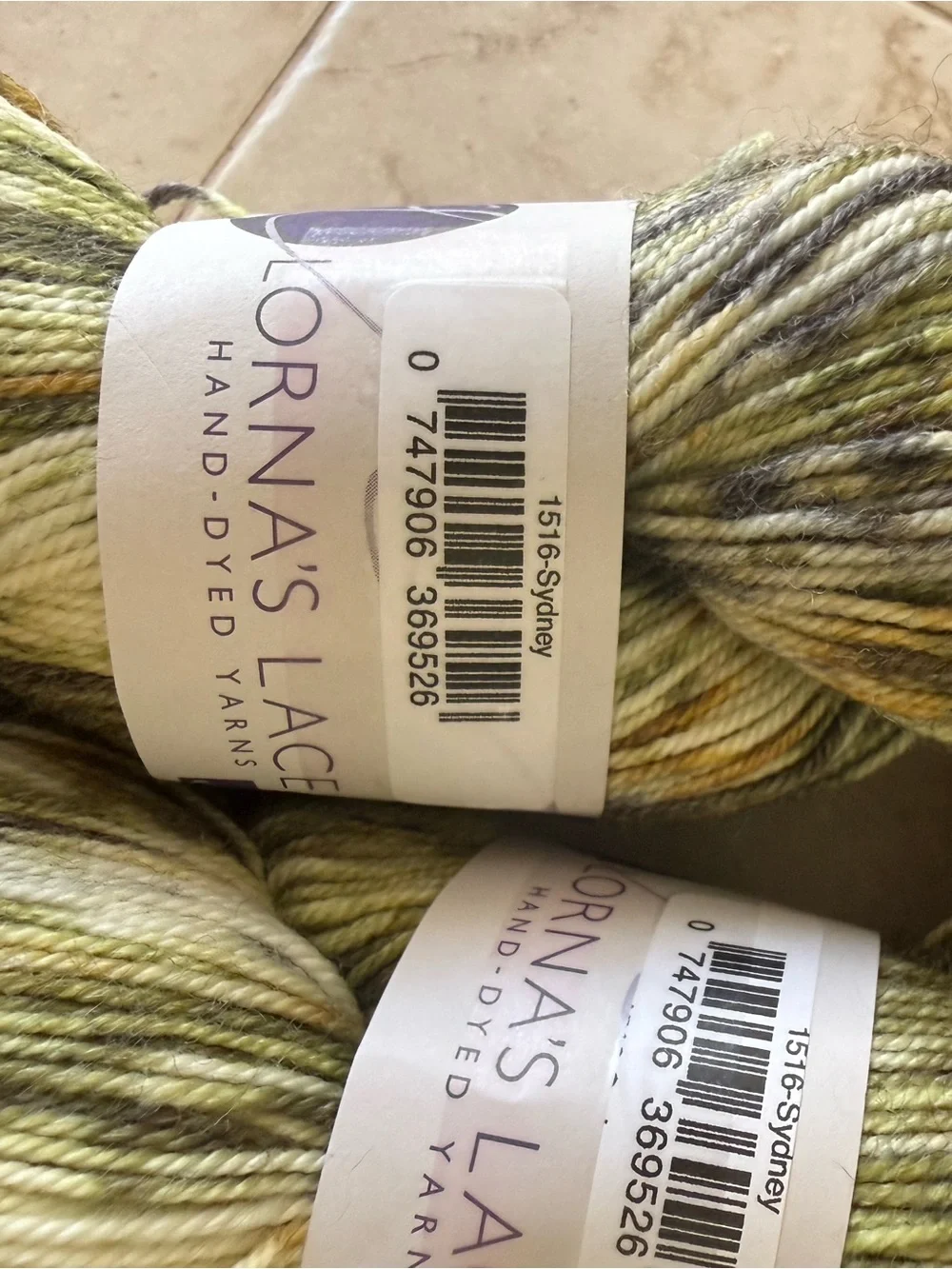 Lorna's Laces Hand-Dyed Yarn in Green Multie - Sydney